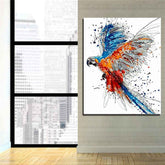 Paint by Numbers Parrot